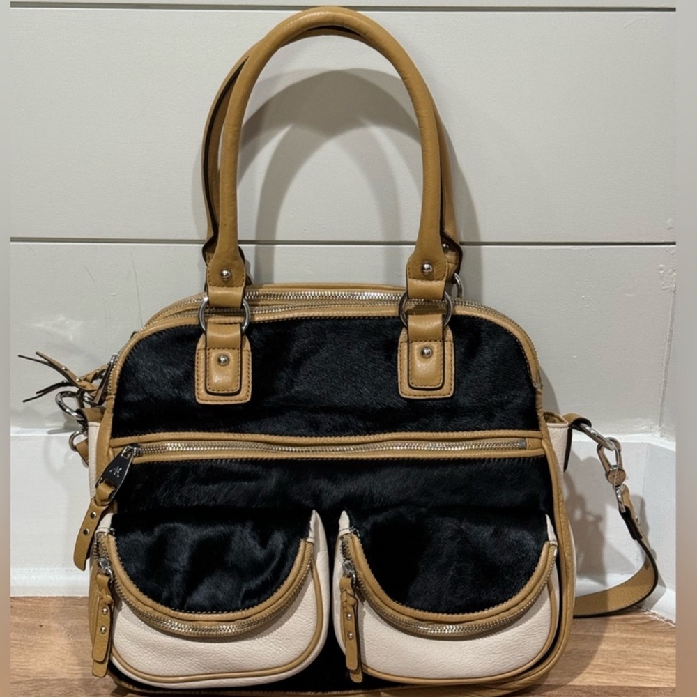 Amy kestenberg Calf hair and soft pebble leather
